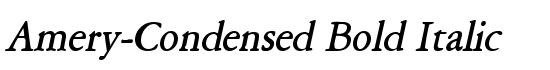 Amery-Condensed Bold Italic - Download Thousands of Free Fonts at FontZone.net