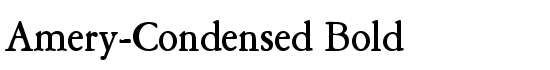 Amery-Condensed Bold - Download Thousands of Free Fonts at FontZone.net
