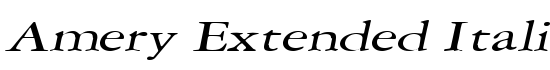 Amery Extended Italic - Download Thousands of Free Fonts at FontZone.net