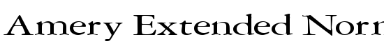 Amery Extended Normal - Download Thousands of Free Fonts at FontZone.net