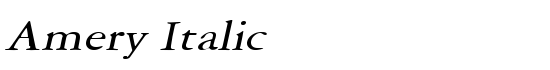 Amery Italic - Download Thousands of Free Fonts at FontZone.net