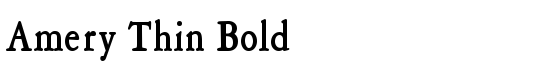 Amery Thin Bold - Download Thousands of Free Fonts at FontZone.net