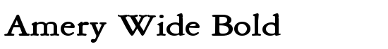 Amery Wide Bold - Download Thousands of Free Fonts at FontZone.net