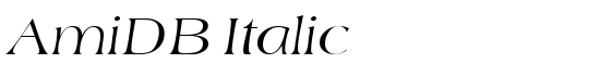 AmiDB Italic - Download Thousands of Free Fonts at FontZone.net