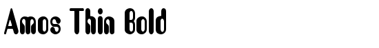 Amos Thin Bold - Download Thousands of Free Fonts at FontZone.net
