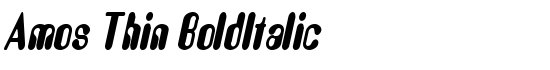 Amos Thin BoldItalic - Download Thousands of Free Fonts at FontZone.net