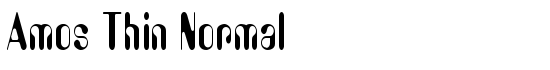 Amos Thin Normal - Download Thousands of Free Fonts at FontZone.net