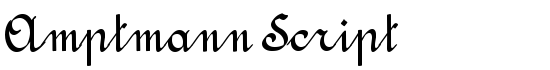 Amptmann Script - Download Thousands of Free Fonts at FontZone.net