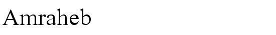 Amraheb - Download Thousands of Free Fonts at FontZone.net