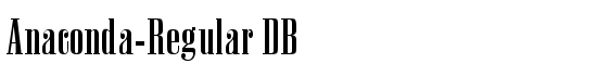 Anaconda-Regular DB - Download Thousands of Free Fonts at FontZone.net