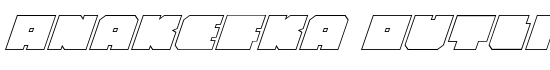 Anakefka Outline Italic - Download Thousands of Free Fonts at FontZone.net