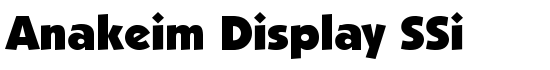 Anakeim Display SSi - Download Thousands of Free Fonts at FontZone.net
