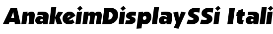AnakeimDisplaySSi Italic - Download Thousands of Free Fonts at FontZone.net