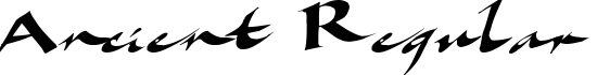 Ancient Regular - Download Thousands of Free Fonts at FontZone.net