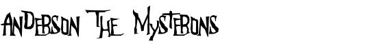 Anderson The Mysterons - Download Thousands of Free Fonts at FontZone.net