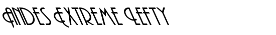 Andes Extreme Lefty - Download Thousands of Free Fonts at FontZone.net