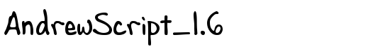 AndrewScript_1.6 - Download Thousands of Free Fonts at FontZone.net