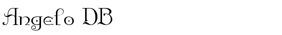Angelo DB - Download Thousands of Free Fonts at FontZone.net