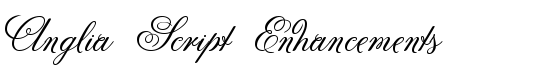 Anglia Script Enhancements - Download Thousands of Free Fonts at FontZone.net