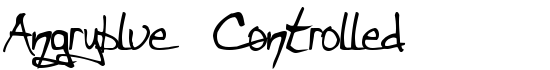 Angryblue  Controlled - Download Thousands of Free Fonts at FontZone.net