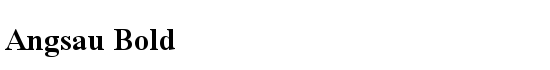 Angsau Bold - Download Thousands of Free Fonts at FontZone.net