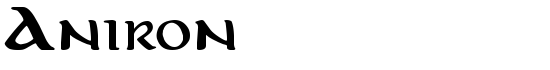 Aniron - Download Thousands of Free Fonts at FontZone.net
