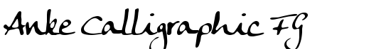 Anke Calligraphic FG - Download Thousands of Free Fonts at FontZone.net
