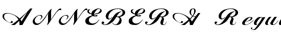 ANNEBERG Regular - Download Thousands of Free Fonts at FontZone.net