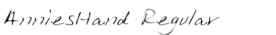 AnniesHand Regular - Download Thousands of Free Fonts at FontZone.net