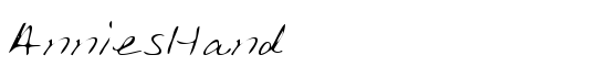 AnniesHand - Download Thousands of Free Fonts at FontZone.net