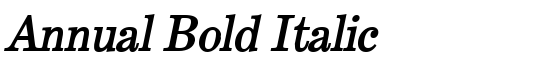 Annual Bold Italic - Download Thousands of Free Fonts at FontZone.net