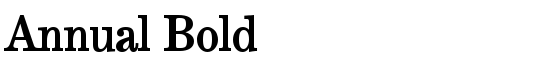 Annual Bold - Download Thousands of Free Fonts at FontZone.net