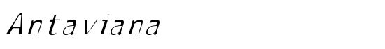 Antaviana - Download Thousands of Free Fonts at FontZone.net