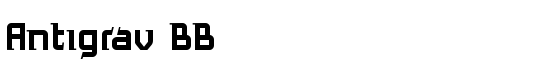 Antigrav BB - Download Thousands of Free Fonts at FontZone.net