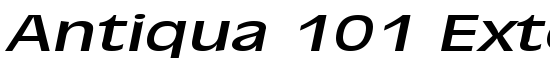 Antiqua 101 Extended Italic - Download Thousands of Free Fonts at FontZone.net