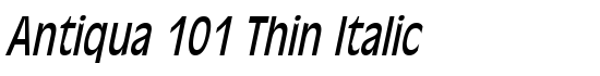 Antiqua 101 Thin Italic - Download Thousands of Free Fonts at FontZone.net