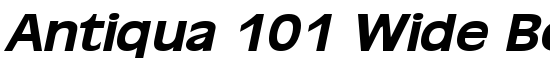 Antiqua 101 Wide BoldItalic - Download Thousands of Free Fonts at FontZone.net