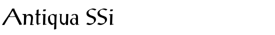 Antiqua SSi - Download Thousands of Free Fonts at FontZone.net