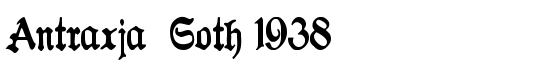 Antraxja  Goth 1938 - Download Thousands of Free Fonts at FontZone.net
