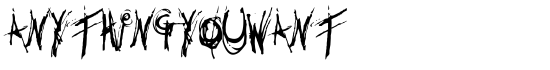 Anythingyouwant - Download Thousands of Free Fonts at FontZone.net