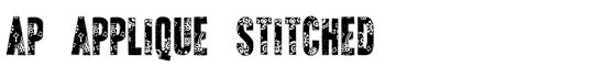 AP Applique Stitched - Download Thousands of Free Fonts at FontZone.net