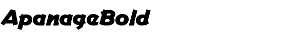 ApanageBold - Download Thousands of Free Fonts at FontZone.net
