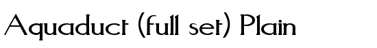 Aquaduct (full set) Plain - Download Thousands of Free Fonts at FontZone.net
