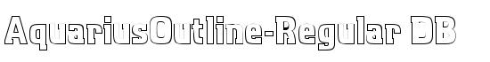AquariusOutline-Regular DB - Download Thousands of Free Fonts at FontZone.net
