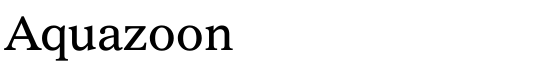 Aquazoon - Download Thousands of Free Fonts at FontZone.net
