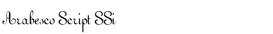Arabesco Script SSi - Download Thousands of Free Fonts at FontZone.net