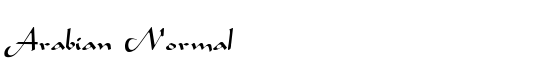 Arabian Normal - Download Thousands of Free Fonts at FontZone.net