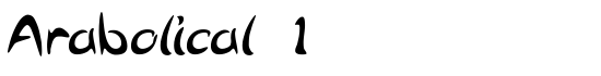Arabolical 1 - Download Thousands of Free Fonts at FontZone.net