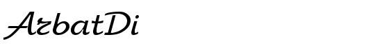 ArbatDi - Download Thousands of Free Fonts at FontZone.net