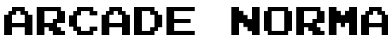 Arcade Normal - Download Thousands of Free Fonts at FontZone.net